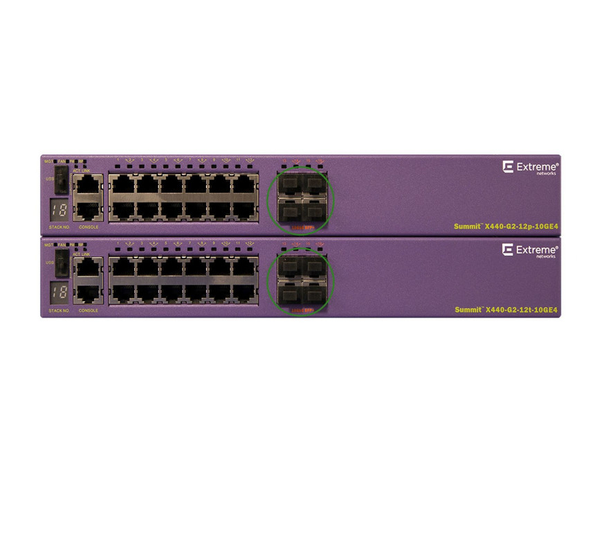 ODM Scalable PoE+ Extreme Network AVB Switch 16531 X440 1653