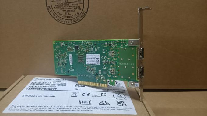 Mellanox Network Card MCX512A-ACAT ConnectX-5 EN Adapter Card 10/25GbE Dual-Port SFP28 PCIe 3.0 x8 0